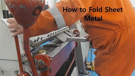 how to fold sheet metal at home|folding sheet metal techniques.